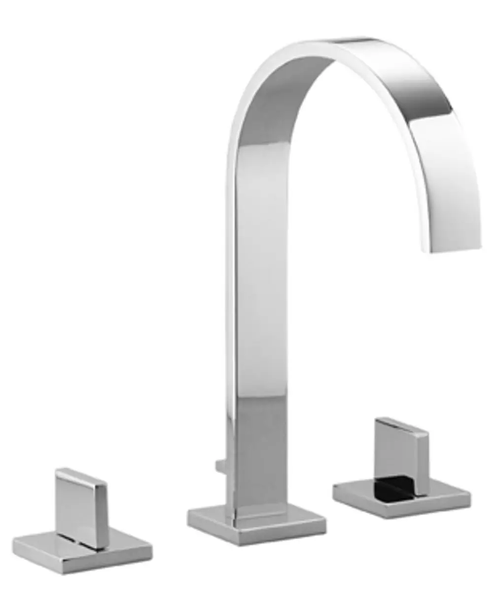 Dornbracht-MEM-Waschtisch-Dreilochbatterie-mit Ablaufgarnitur-Ausladung 200mm-Dark Chrome, 20715782-19 Galeriebild 1